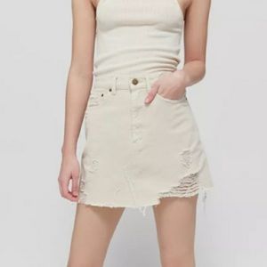NWT BDG Urban Outfitters Denim Distressed Skirt